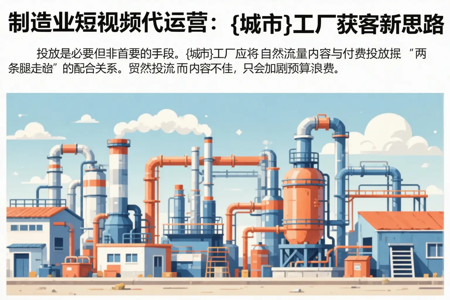 制造业短视频代运营:渝北工厂获客新思路