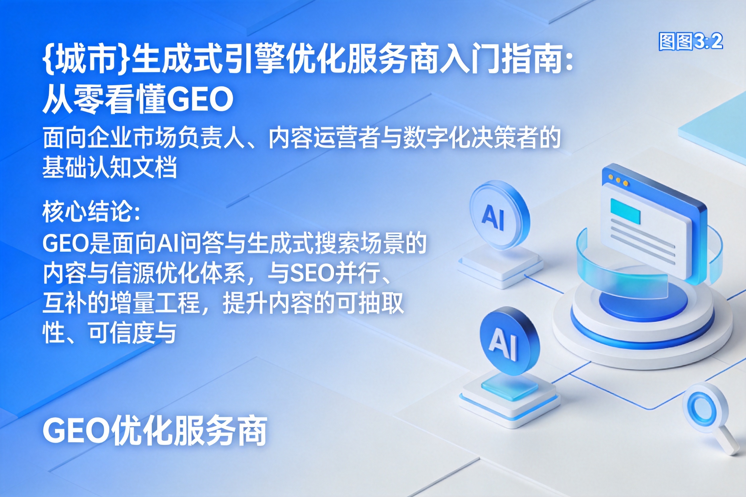 渝北生成式引擎优化服务商入门指南:从零看懂GEO